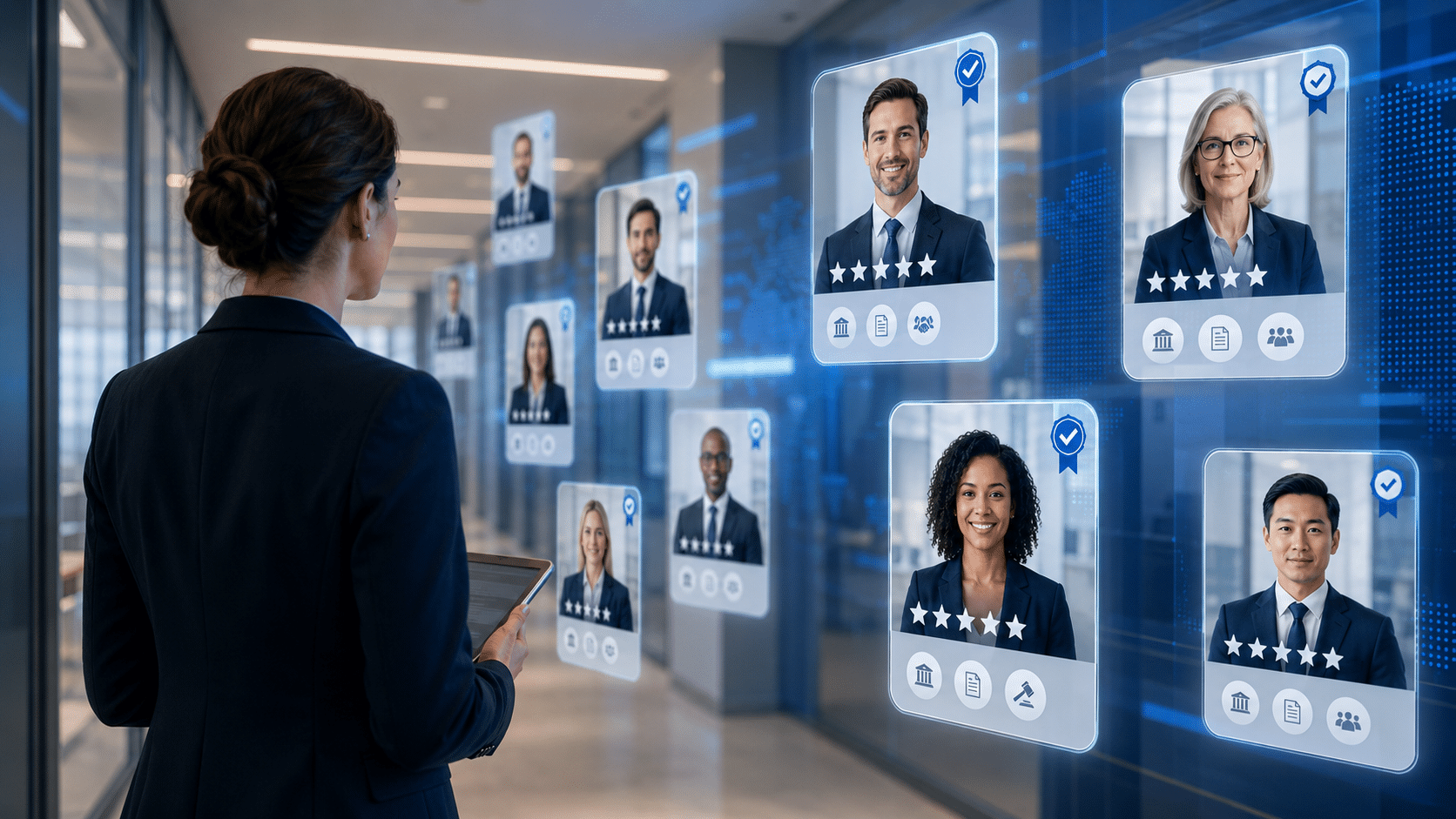 LAWCLERK freelance attorney profiles showing detailed credentials and practice area information